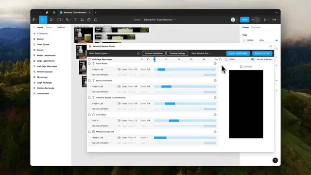 Bannerify timeline preview