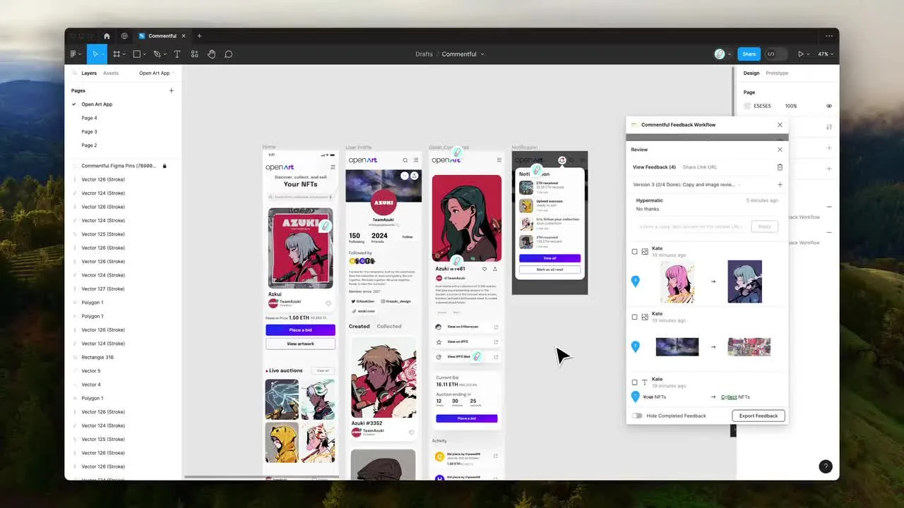 Commentful content update preview